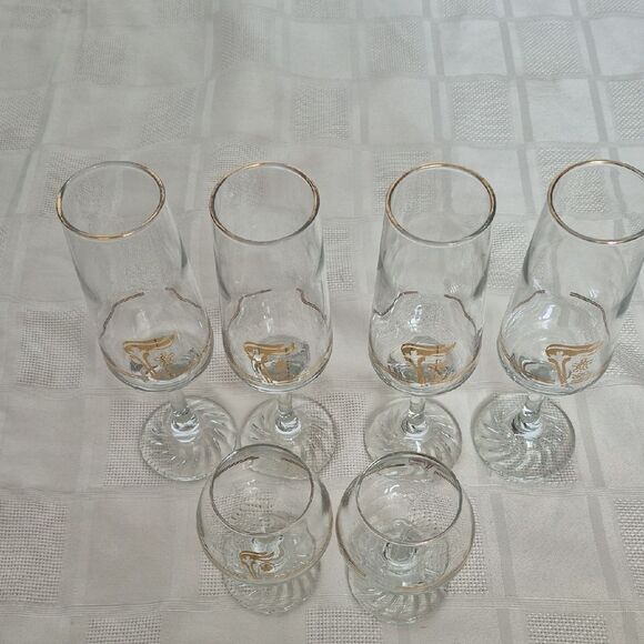 Gold Accent Glassware Set - Picture 3 of 16